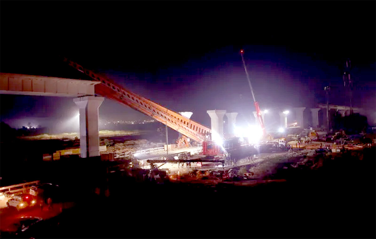 Gantry slips on railway tracks at bullet train site near Ahmedabad, no casualties